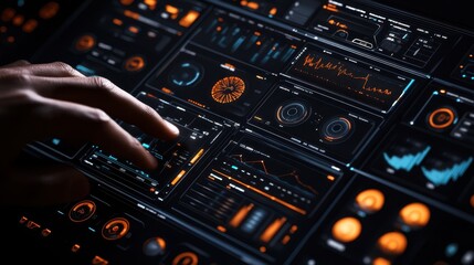 The Touchscreen Data Analytics Interface.