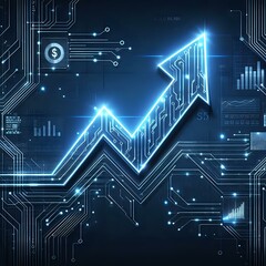 Digital Growth and Data Analytics Visualization
