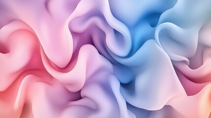 Obraz premium A mesmerizing abstract blob swirl design with soft pastel tones and smooth transitions, ideal for contemporary backgrounds or wallpapers.