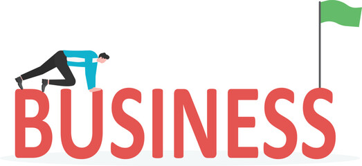 Ready to start business, begin new job or preparation for work, focus and willingness concept,

