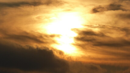 Beautiful sundown over the ocean