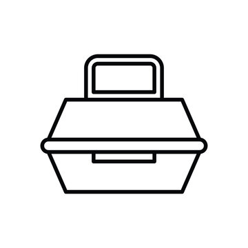 recommend clip art: lunch box icon food delivery takeaway vector design template