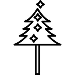 Fototapeta premium Christmas Tree Icon