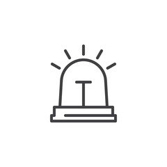 Emergency Siren line icon