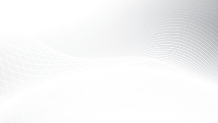 Abstract  white and gray color, modern design stripes background with curve lines. Vector illustration.