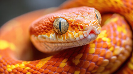 Fototapeta premium Snake, New Year, 2025, celebratory, new, cute, character, Japanese anime