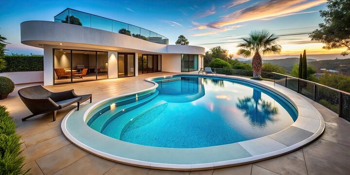 Custom kidney-shaped pool for luxury homes, luxury, custom, kidney-shaped, pool, swimming, background, design