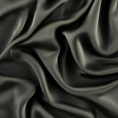 Obraz premium Silky, dark fabric with soft folds and a luxurious shine, creating an elegant and smooth texture.