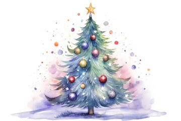 Fototapeta premium Christmas tree ornament winter.