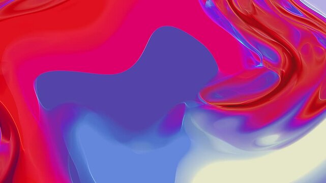 Vibrant Colorful Paints Water Color Oil Paints in Twirl Swirl Spiral Motion Blue Indigo Red Pink