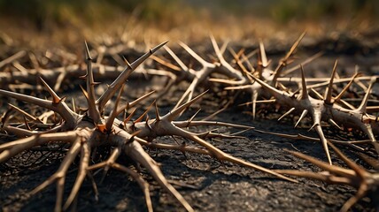 Thorny Branches on the Ground,
