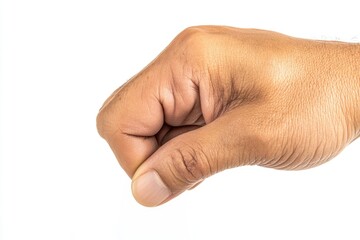 A person holding a toothbrush in their hand, suitable for use as an illustration or icon