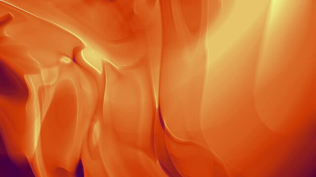 Vibrant Colorful Paints Water Color Oil Paints in Twirl Swirl Spiral Motion Orange Yellow