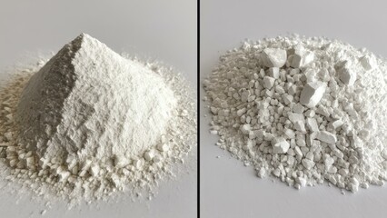White sepiolite mineral detailed structure photograph. Professional studio lighting revealing intricate fibrous patterns and natural curves. High-resolution mineral macro photography black background