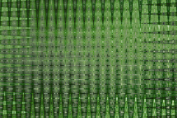 Abstract zigzag pattern with waves in green and white tones. Artistic image processing created by floral photo. Beautiful multicolor pattern for any design. Background image