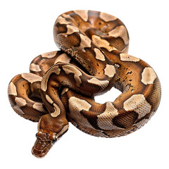 Obraz premium Close-Up of a Snake on Transparent Background