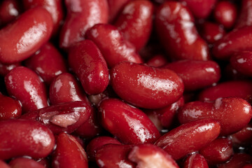 open canned red beans in brine