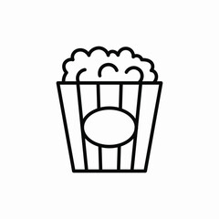 pop corn cinema icon sign vector