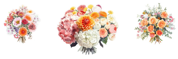 Fototapeta premium Vibrant Autumnal Bouquet Bursting with Warmth and Beauty.