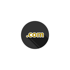 Domain name services com icon isolated on transparent background