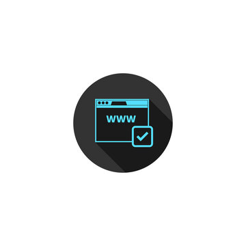 Domain Name Registration icon isolated on transparent background