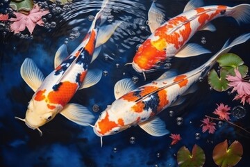 Koi fish animal water.