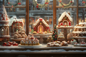 Obraz premium background wallpaper for a christmas card with snow during x-mas in winter