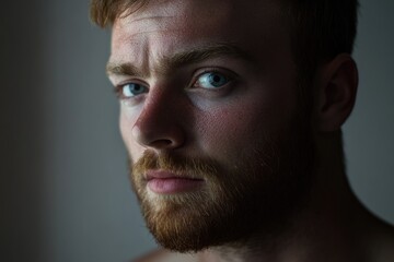 Obraz premium Portrait of a man with a long beard