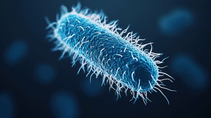 Fototapeta premium Ancient microbes under microscope reveal intricate cellular structures, showcasing their mysterious and ancient nature, ideal for scientific and educational content.