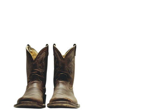 Cowboy boots on a white background., boots isolated on white