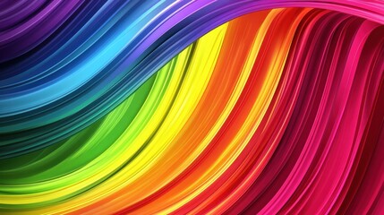 Colorful abstract rainbow wave background