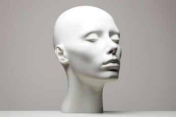 Sculpture human head human head.