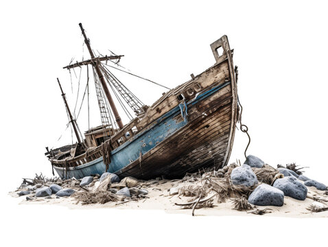 a boat on the beach