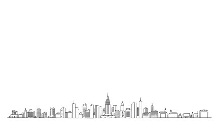 Minimalist City Skyline