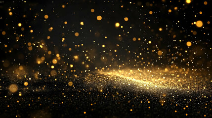 Fototapeta premium Golden Glitter Abstract Background
