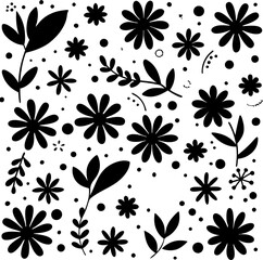 Vector illustration of beautiful floral wallpaper