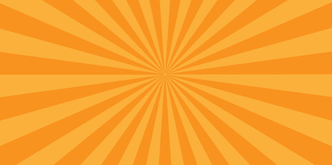 Abstract vector sunburst retro orange vector backdrop starburst vintage backdrop background. abstract beam flare banner, cartoon, template geometric creative design.	
