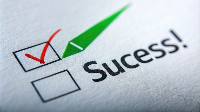 Check Mark Success.
