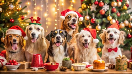 Christmas Dog Party.

