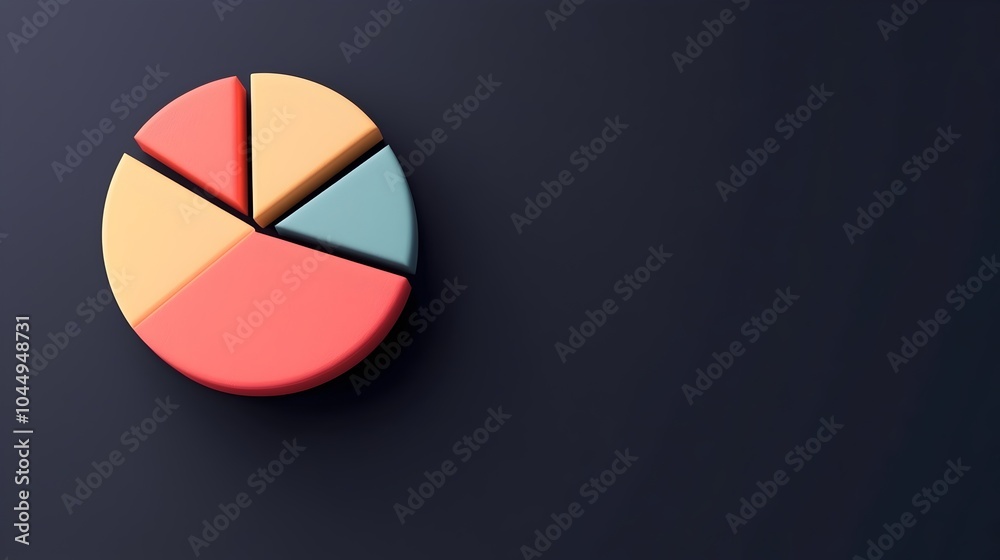 Aufkleber Advanced 3D data dashboard providing comprehensive business intelligence leveraging big data analytics to support strategic marketing planning and future forecasting