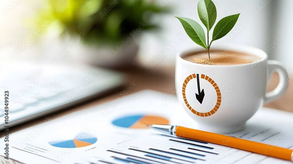 Poster Isometric Visualization of Business Professionals Reviewing Progress Celebrating Successful Strategy Implementation and Utilizing Online Tools for Collaborative Goal Achievement and Growth