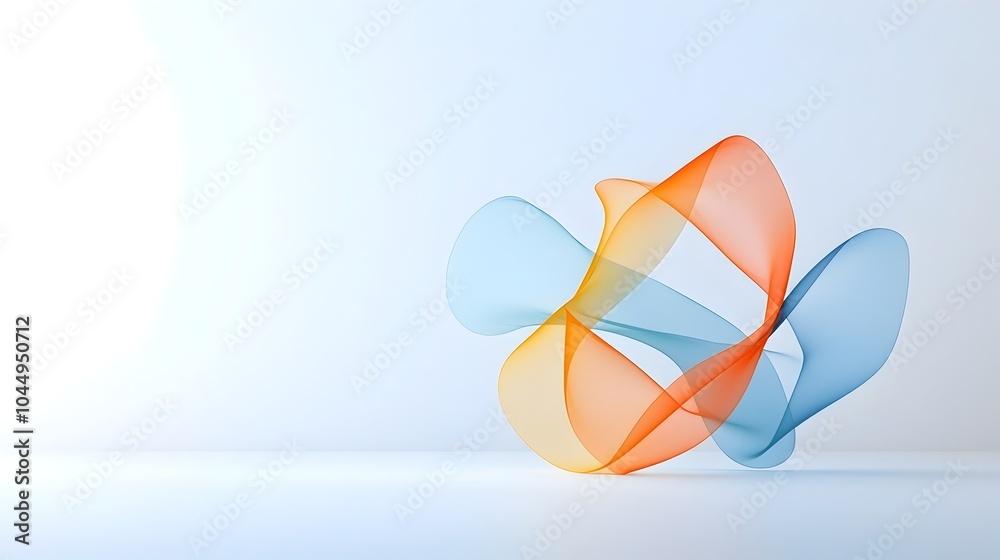 Poster Flowing abstract lines forming a smooth dynamic background with vibrant gradient tones perfect for modern design projects websites presentations