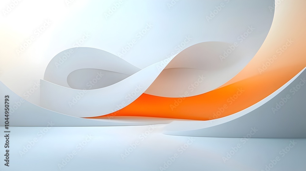 Poster Smooth clean abstract background with subtle gradient lines and minimalist futuristic design aesthetic  Elegant sleek digital art composition with a contemporary technology inspired visual style