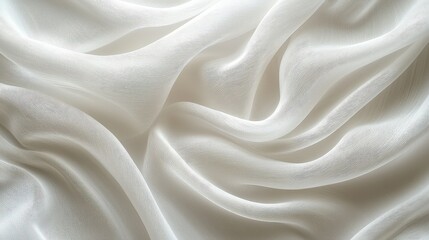 Fototapeta premium A light and breezy white backdrop showcasing soft, flowing lines in a gradient pattern, perfect for promoting relaxation and harmony in design.