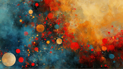 abstract background with splashes