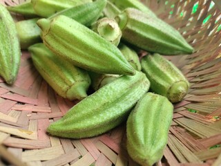 Kate Bhendi or Bhindi or okra used to prepare aamati witch is one of the most popular indian...