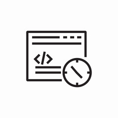 website speed performance icon sign vector