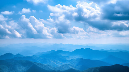 blue sky landscape, mountain scenery, natural landscape



