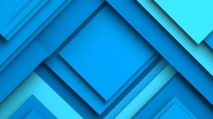 Minimalist blue abstract background with futuristic 3D geometric shapes and soft shadows  Clean simple and sophisticated design for modern technology business and marketing concepts