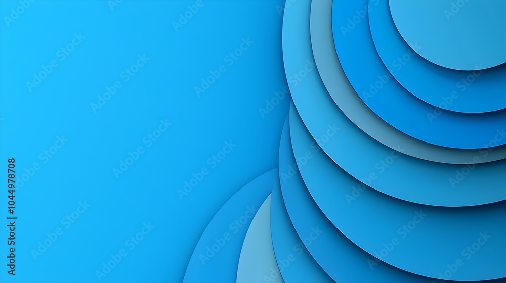 Poster elegant blue gradient abstract background with geometric shapes and shadows minimalist design perfec